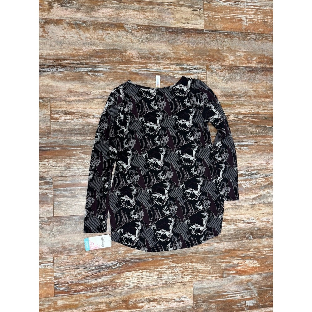 Disney LuLaRoe Maleficent Villain Shirt Size Small New Touch Of Evil Spooky Bird - Picture 7 of 9